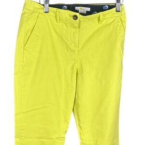 Boden Richmond Chino Pants Mens 32 Neon Yellow Slim Fit Cotton Stretch Trousers